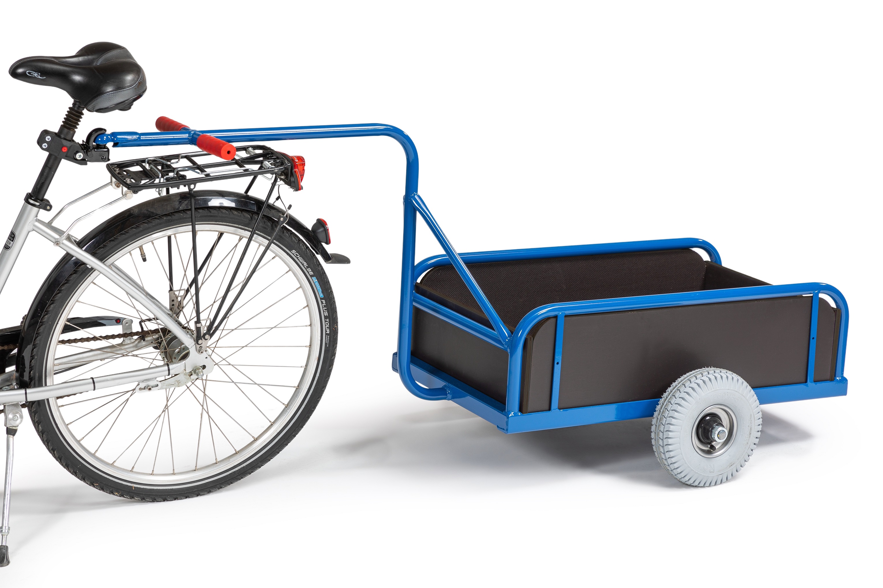 Remorque à vélo avec parois